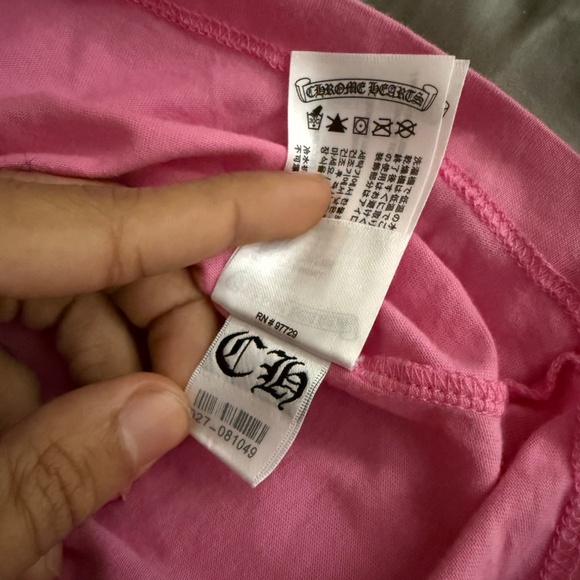 Chrome Hearts Pink Short Sleeve Tee - Picture 3 of 4